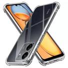 Capa capinha transparente para Xiaomi Redmi 13c com bordas anti queda