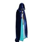 Capa capuz Medieval Veludo Azul