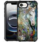 Capa CARLOCA para iPhone 16e, à prova de choque, rígida, para PC, White Horse