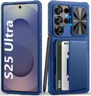 Capa Carteira BXYJY para Samsung Galaxy S25 Ultra - Azul