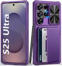 Capa Carteira BXYJY para Samsung Galaxy S25 Ultra - Roxa
