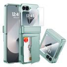 Capa: carteira CENMASO Flip 6 com suporte de cartão para Samsung Z Flip 6