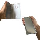 Capa carteira com frente transparente compatível com apple iphone 7 / 8 plus (tela: 5.5") (4g) cor:prateada