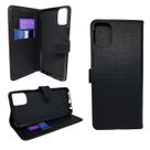 Capa carteira com porta cartões compatível com lg k42 (tela: 6.6") (4g) cor:preta