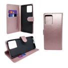 Capa carteira com porta cartões compatível com motorola edge 30 fusion (tela: 6.6") (5g) cor:rose