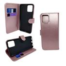 Capa carteira com porta cartões compatível com motorola moto g32 (tela: 6.5") (4g) cor:rose