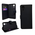 Capa carteira com porta cartões compatível com samsung galaxy a03 core (tela: 6.5") (4g) cor:preta