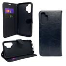 Capa carteira com porta cartões compatível com samsung galaxy a13 (tela: 6.6") (4g) cor:preta