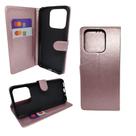 Capa carteira com porta cartões compatível com xiaomi redmi 10c (tela: 6.71") (4g) cor:rose / interior preto