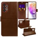 Capa Carteira Couro MARROM compativel Galaxy A73 A736 6.7 - Cell In Power25