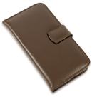 Capa carteira couro marrom para samsung a20 a205