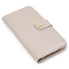 Capa carteira couro strass marfim para iphone 11 pro max 6.5