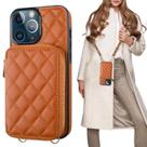 Capa Carteira Crossbody Bocasal para iPhone 13 Pro Max - Marrom