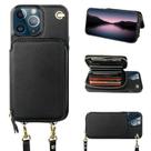Capa Carteira Crossbody Bocasal para iPhone 13 Pro Max - Preta