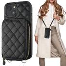 Capa Carteira Crossbody Bocasal para iPhone 14 (6.1") com Bloqueio RFID - Preta