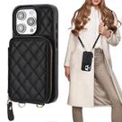 Capa Carteira Crossbody Bocasal para iPhone 15 Pro (6.1") - Preta