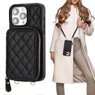 Capa Carteira Crossbody Bocasal para iPhone 15 Pro Max - Preta