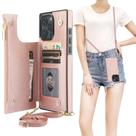Capa Carteira Crossbody Bocasal para iPhone 16 Pro Max - Ouro Rosa