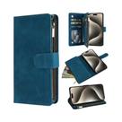 Capa Carteira De Couro Para iPhone Com Múltiplos Compartimentos Para Cartões, Zíper, Suporte E Fecho