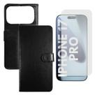 Capa Carteira Estojo Para iPhone 17 Pro Case Ou Kit Película