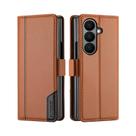 Capa Carteira Flip Com Bloqueio RFID Para Samsung Galaxy Z Fold 7 6 5 4 3 Fold7 Fold6 Fold5 Fold4
