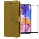 Capa Carteira Flip Para Galaxy A23 + Película Protetora Case Multiuso adequada para Galaxy A23 Capa Carteira Flip Para Galaxy A23 + Película Protetora Case Multiuso adequada para Galaxy A23