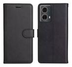 Capa Carteira Flip Preta Para Motorola Moto G85