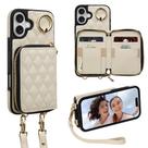 Capa Carteira Keallce para iPhone 16 Plus 6,7" - Bege com Bloqueio RFID