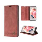 Capa Carteira Magnética De Couro Com Bloqueio RFID E Suporte Para Cartões Para Xiaomi Redmi Note 13