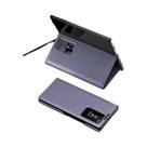 Capa Carteira Minimalista De Couro Com Visor Transparente Para Cartões Para Samsung Galaxy S25 S24