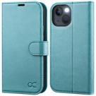 Capa Carteira OCASE para iPhone 14 (6.1", 2022) - Verde Menta