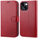 Capa Carteira OCASE para iPhone 15 (6.1", 2023) - Vermelha