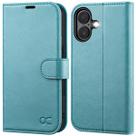 Capa Carteira OCASE para iPhone 16 (6.1", 2024) - Azul Gelo Capa Carteira OCASE para iPhone 16 (6.1", 2024) - Azul Gelo