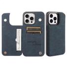 Capa Carteira Para iPhone 14 Pro Max material sintético Cor:Azul Capa Carteira Para iPhone 14 Pro Max material sintético Cor:Azul