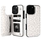 Capa carteira para iPhone 16 Pro Max HAOPINSH White Leopard Capa carteira para iPhone 16 Pro Max HAOPINSH White Leopard