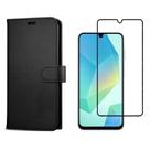 Capa Carteira para Samsung Galaxy A06 5G SM-A066M + Película 3D Vidro
