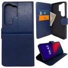 Capa Carteira Para Samsung S26 Ultra - Capinha Case Cor:Azul Marinho