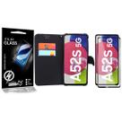Capa Carteira + Película De Vidro 3D compatível Galaxy A52s 5G A528 - Cell In Power25