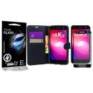 Capa Carteira + Película De Vidro 3D LG K10 Power LGM320 - Cell In Power25 Capa Carteira + Película De Vidro 3D LG K10 Power LGM320 - Cell In Power25