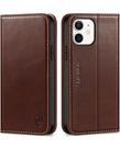 Capa Carteira SHIELDON para iPhone 12 (6.1") - Couro Genuíno