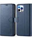 Capa Carteira TUCCH para iPhone 12 Pro Max 5G com Bloqueio RFID - Azul Escuro