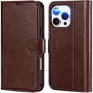 Capa Carteira TUCCH para iPhone 16 Pro Max - 4 Compartimentos para Cartões - Marrom
