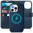 Capa Carteira TUCCH para iPhone 16 Pro Max - Com RFID e 4 Compartimentos para Cartões (Azul Escuro)