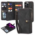 Capa Carteira TwoHead para iPhone 13 Pro Max - Preta com Porta-Cartões