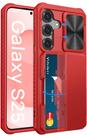 Capa Carteira Vihibii para Samsung Galaxy S25 - Com Porta-Cartões Vermelha