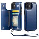 Capa Carteira Wefor para iPhone 12 Mini Azul com RFID e Suporte