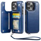 Capa Carteira Wefor para iPhone 12 Pro Max em Couro PU Azul