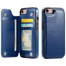 Capa Carteira Wefor para iPhone 7/8 em Couro PU com Suporte, Azul Capa Carteira Wefor para iPhone 7/8 em Couro PU com Suporte, Azul