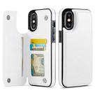 Capa Carteira Wefor para iPhone XR em Couro PU com Suporte, Branca Capa Carteira Wefor para iPhone XR em Couro PU com Suporte, Branca