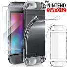 Capa Case Acrílico Transparente Cristal para Nintendo Switch 2 Proteção Antichoque